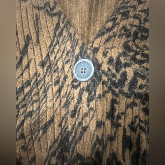 J.Crew Women’s Alpaca Blend Animal Print Button-Down Cardigan Sweater Size S - Picture 8 of 12